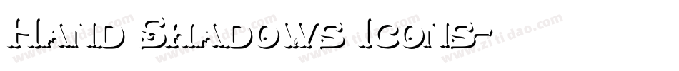 Hand Shadows Icons字体转换